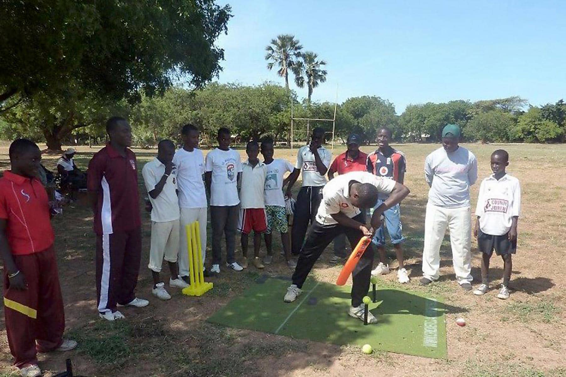 Our Cricket Training Mats go down a storm in The Gambia