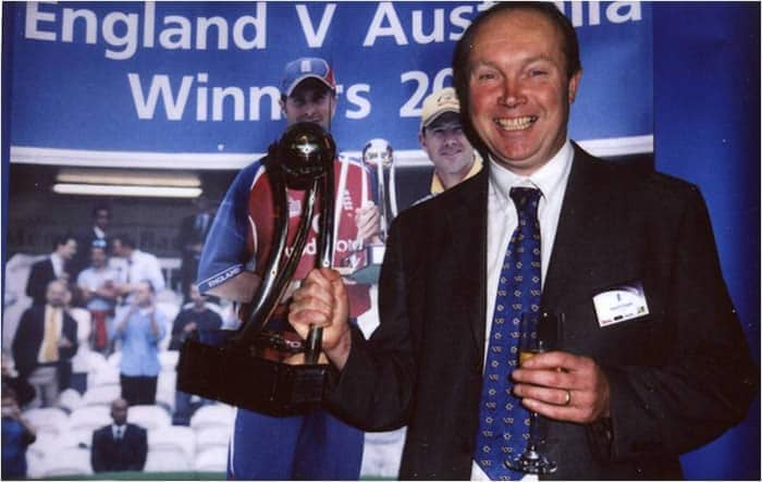 David Cooper, inventor of the worlds best cricket coaching, batting practice mat