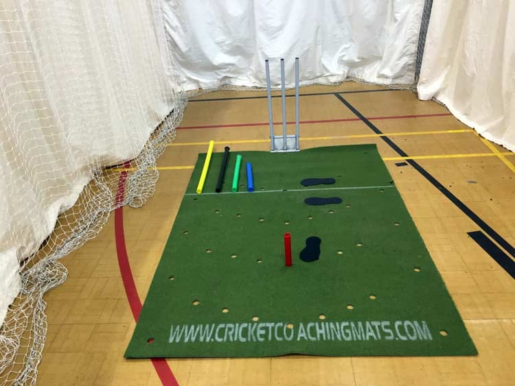 What do you get with the cricket batting, Training coaching mat